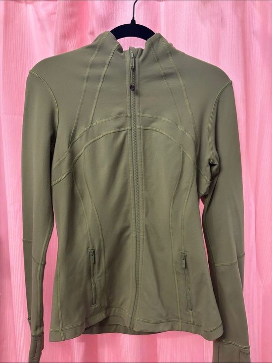 lululemon athletica Jackets & Blazers - lululemon athletica Olive Green Zip Front Active Jacket